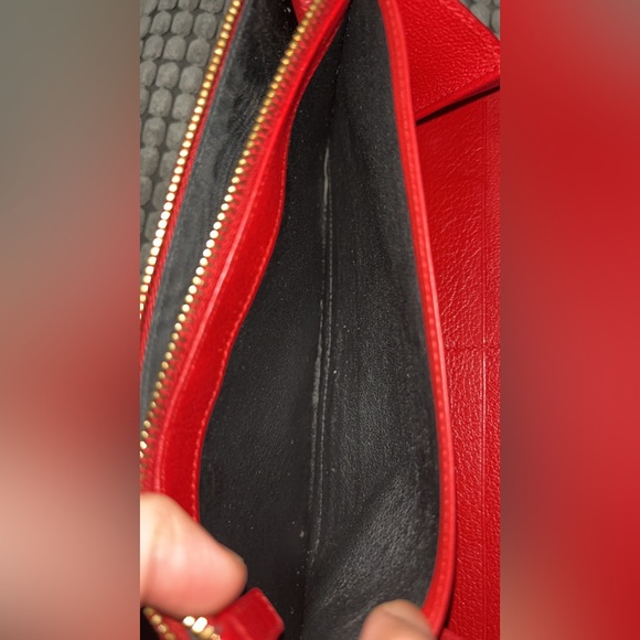 YSL Red Belle Du Jour Long Wallet - Picture 7 of 14